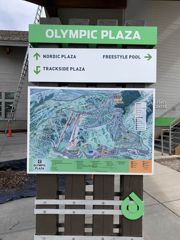 Map of Olympic Plaza at the Olympic Park